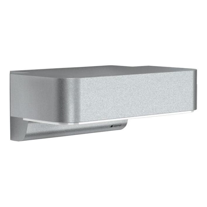 STEINEL 87555 - LED Вуличний настінний світильник з датчиком L 800 SC LED/7,5W/230V IP44 срібний