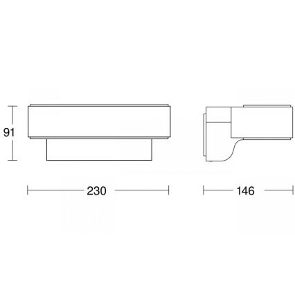 STEINEL 87562 - LED Вуличний настінний світильник з датчиком L 810 SC LED/9,8W/230V IP44 срібний
