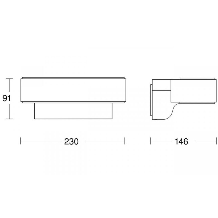 STEINEL 87562 - Уличный светодиодный настенный светильник с датчиком L 810 SC LED/9,8W/230V IP44 серебристый