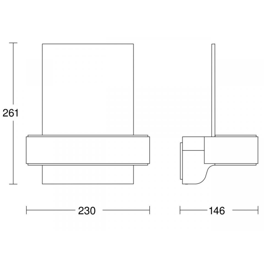 STEINEL 87579 - Світлодіодний номер будинку з датчиком L 820 SC LED/9,8W/230V IP44