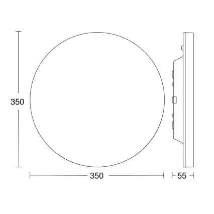Steinel 067755 - Стельовий LED світильник із регулюванням яскравості та датчиком RS PRO R20 PLUS 15,86W/230V IP40 3000K