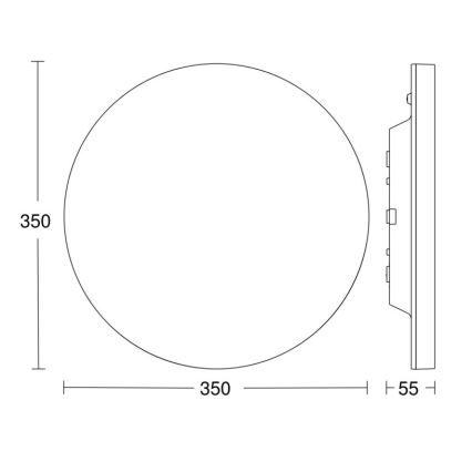 Steinel 067724 - Стельовий LED світильник із регулюванням яскравості та датчиком RS PRO R20 PLUS 15,86W/230V IP40 4000K