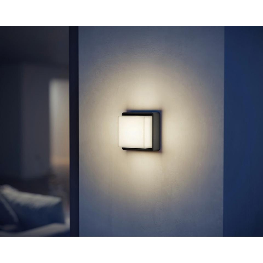 Steinel - Настінний LED світильник з регулюванням яскравості L 845 C LED/9W/230V 3000K IP44 антрацит
