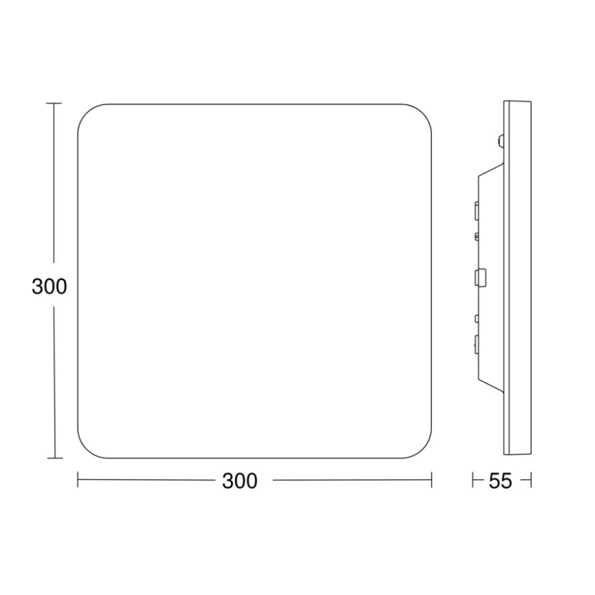 Steinel - Светодиодный потолочный светильник с регулированием яркости с датчиком RSPROR20BASICQ 15,3W/230V IP40 4000K