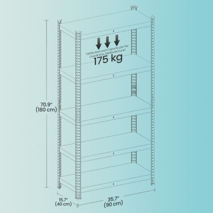 Стелаж ORDIFY чорний