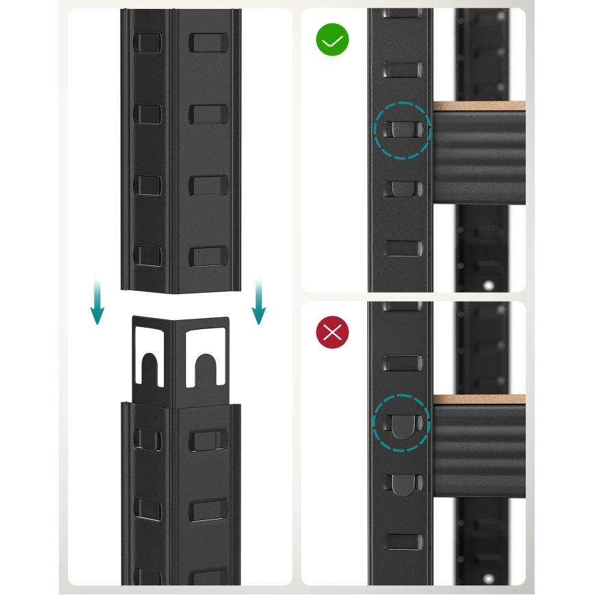 Стелаж ORDIFY чорний