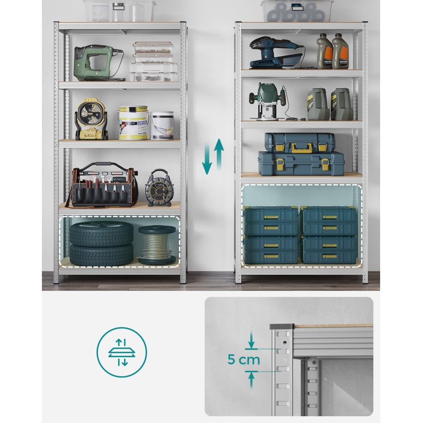 Стелаж ORDIFY сріблястий