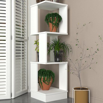 Стеллаж для цветов LEVANDER 120,4x35 см белый