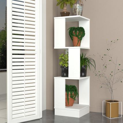 Стеллаж для цветов LEVANDER 120,4x35 см белый