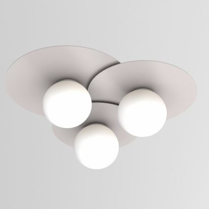 Стельний світильник FLAT 3xE27/15W/230V 55x60 см кремовий