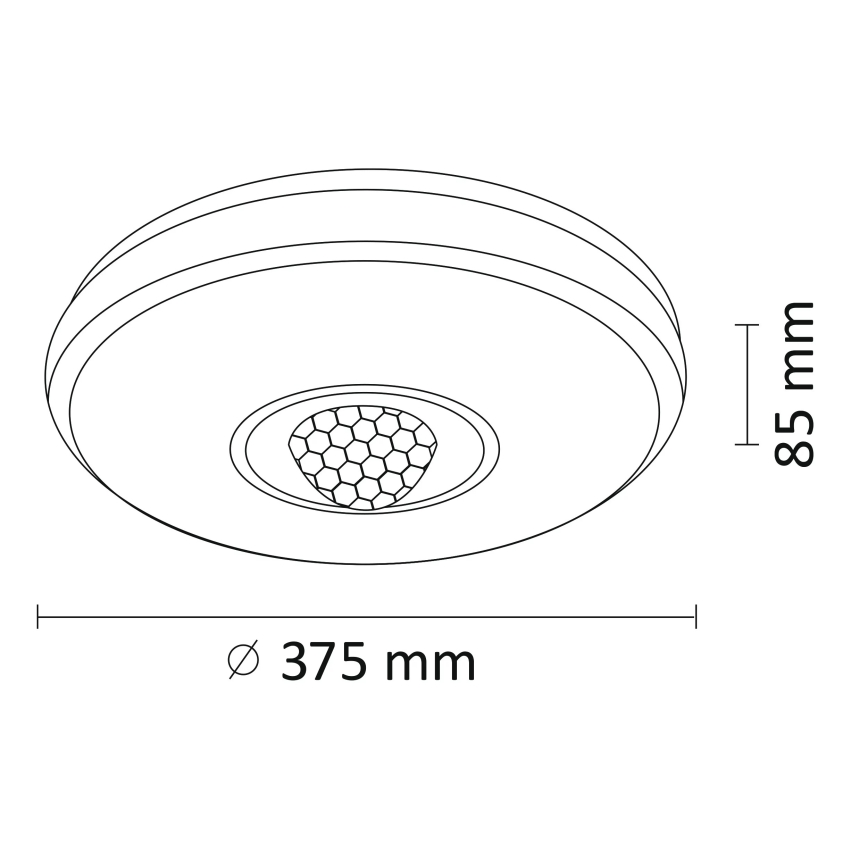 Стельовий LED RGB світильник з регулюванням яскравості MAGIC DISCO LED/18W/230V + дистанційне керування
