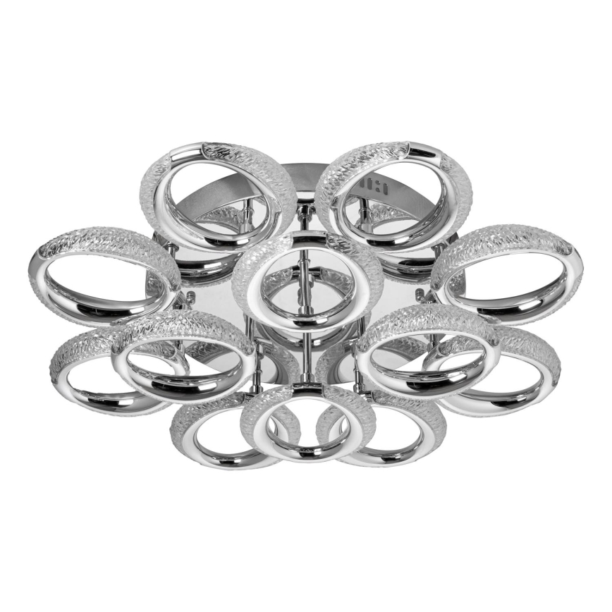 Стельовий LED світильник 12xLED/14W/230V 3000-5000K діаметр 60 см глянцевий хром