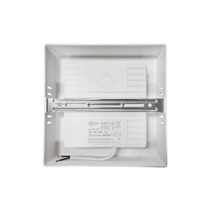 Стельовий LED світильник BLOCK LED/12W/230V 4000K 16,7x16,7 см білий