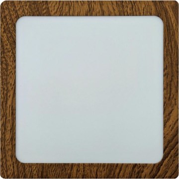 Стельовий LED світильник BLOCK LED/12W/230V 4200K 16,3x16,3 см коричневий