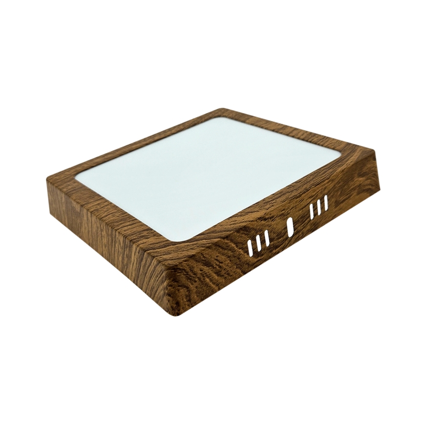 Стельовий LED світильник BLOCK LED/12W/230V 4200K 16,3x16,3 см коричневий