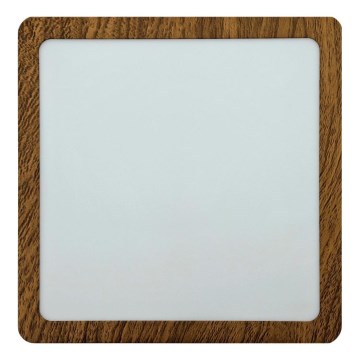 Стельовий LED світильник BLOCK LED/18W/230V 4200K 22x22 см коричневий