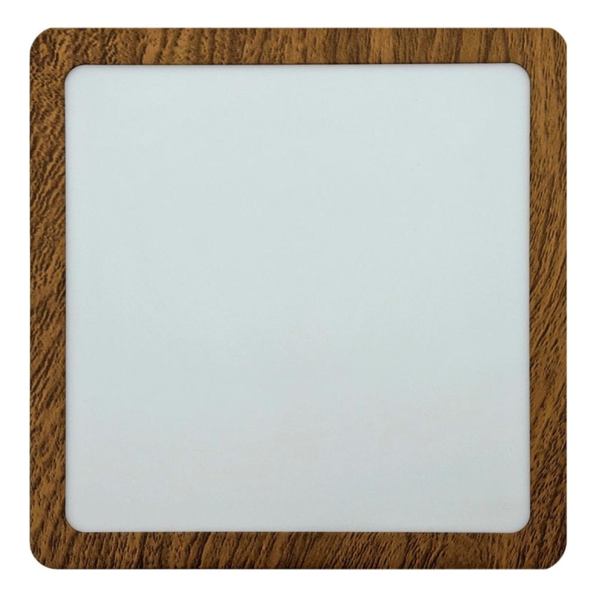 Стельовий LED світильник BLOCK LED/18W/230V 4200K 22x22 см коричневий