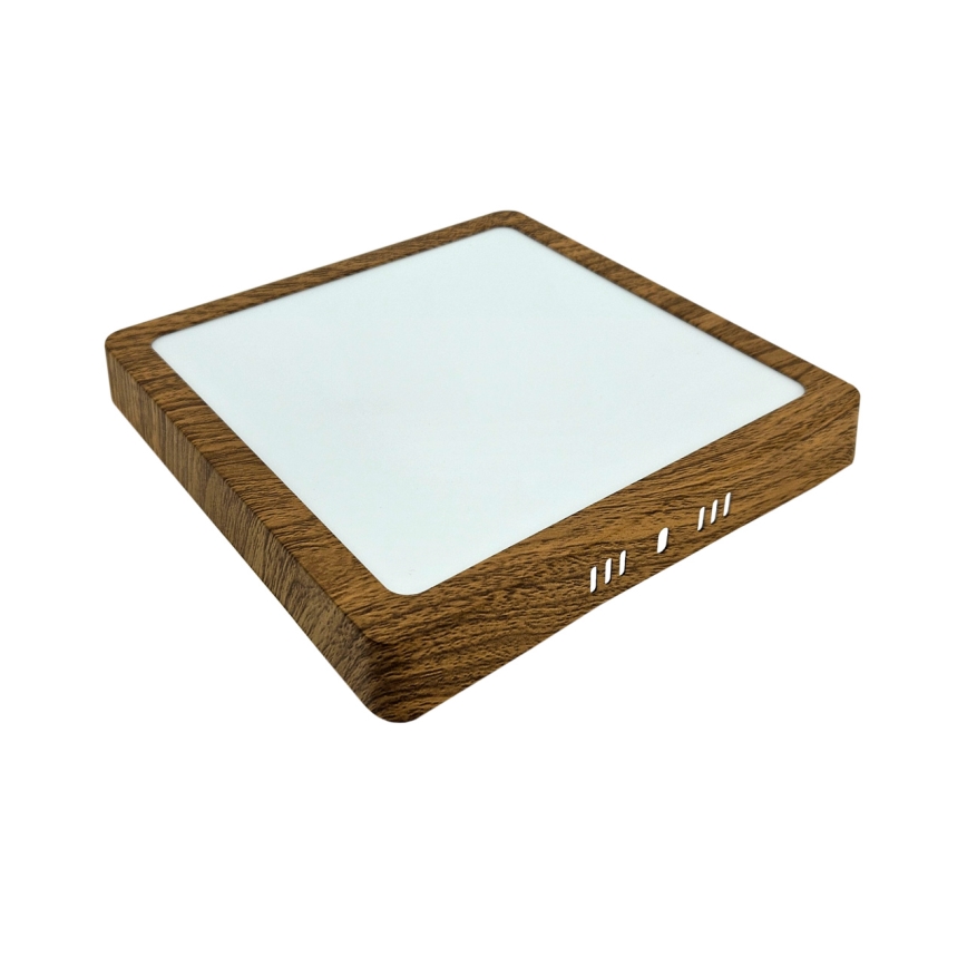 Стельовий LED світильник BLOCK LED/18W/230V 4200K 22x22 см коричневий