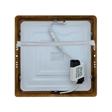 Стельовий LED світильник BLOCK LED/18W/230V 4200K 22x22 см коричневий