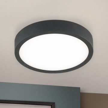 Стельовий LED світильник BULLY LED/12W/230V діаметр 14 см чорний
