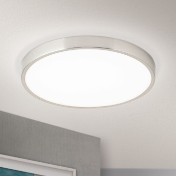 Стельовий LED світильник BULLY LED/28W/230V діаметр 28 см матовий хром