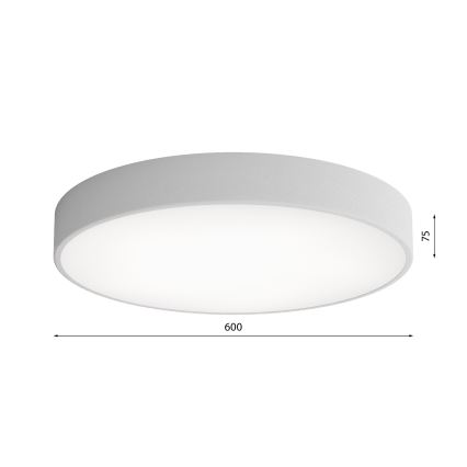 Стельовий LED світильник CLEO LED/69W/230V 3000K діаметр 60 см сірий