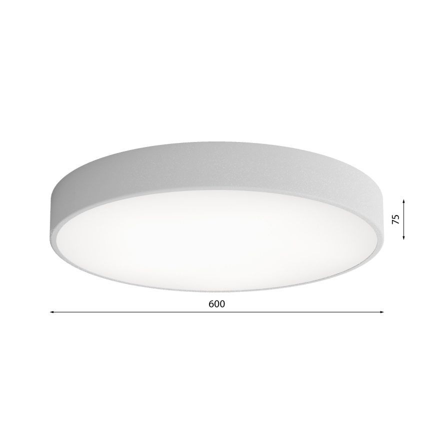 Стельовий LED світильник CLEO LED/69W/230V 3000K діаметр 60 см сірий