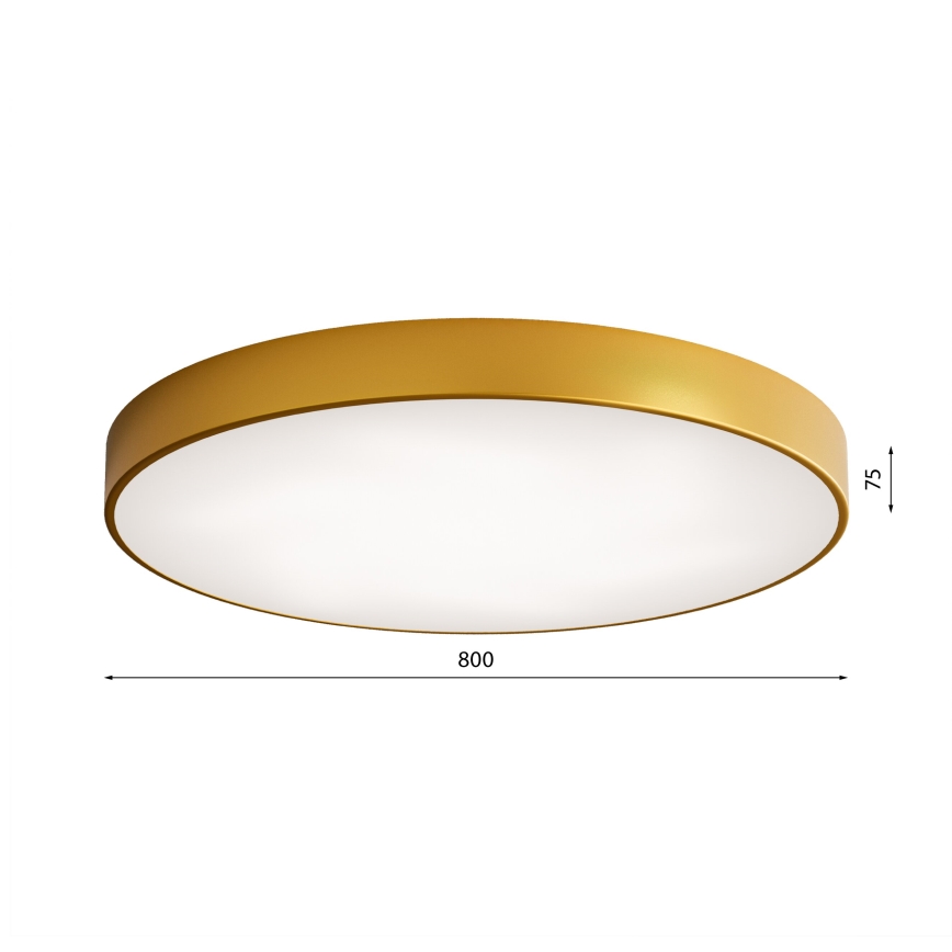 Стельовий LED світильник CLEO LED/96W/230V 4000K діаметр 80 см золотий