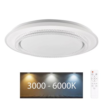 Стельовий LED світильник для ванної з регулюванням яскравості ADELA LED/72W/230V діаметр 48 см 3000-6000K IP44 + пульт дистанційного керування