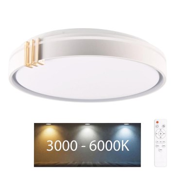 Стельовий LED світильник для ванної з регулюванням яскравості ARLETTA LED/72W/230V діаметр 48 см 3000-6000K IP44 + пульт дистанційного керування