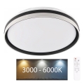 Стельовий LED світильник для ванної з регулюванням яскравості BARBARA LED/72W/230V діаметр 48,5 см 3000-6000K IP44 + пульт дистанційного керування