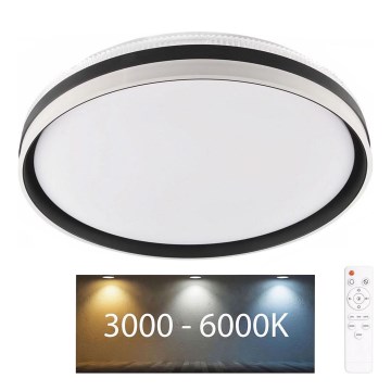 Стельовий LED світильник для ванної з регулюванням яскравості BARBARA LED/72W/230V діаметр 48,5 см 3000-6000K IP44 + пульт дистанційного керування