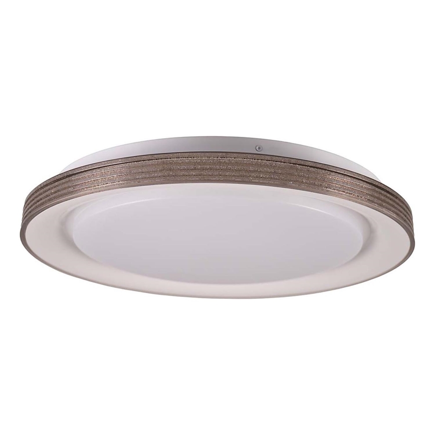 Стельовий LED світильник для ванної з регулюванням яскравості GRAŻYNA LED/48W/230V 3000-6000K діаметр 41 см IP44 сірий + пульт дистанційного керування