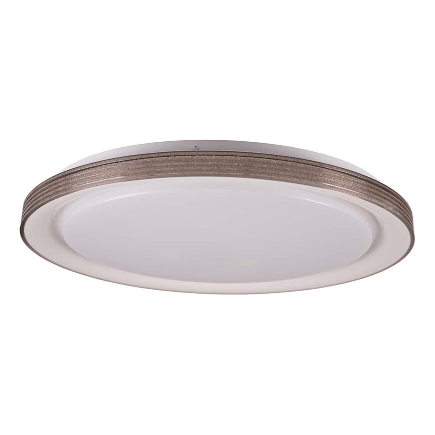 Стельовий LED світильник для ванної з регулюванням яскравості GRAŻYNA LED/72W/230V 3000-6000K діаметр 51 см IP44 сірий + пульт дистанційного керування