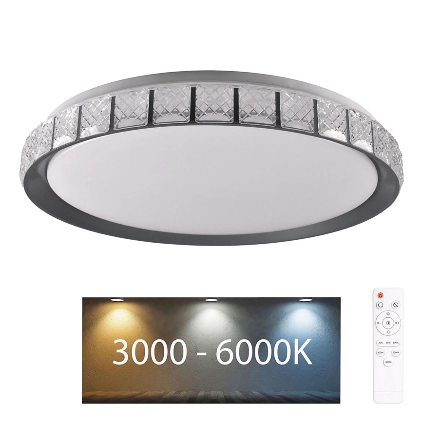 Стельовий LED світильник для ванної з регулюванням яскравості NINA LED/72W/230V діаметр 49 см 3000-6000K IP44 + пульт дистанційного керування