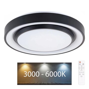 Стельовий LED світильник для ванної з регулюванням яскравості ZYGMUNT LED/72W/230V діаметр 48,5 см 3000-6000K IP44 + пульт дистанційного керування