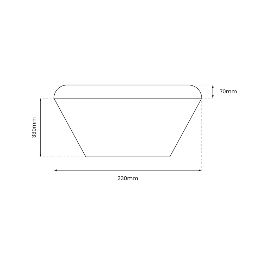Стельовий LED світильник для ванної кімнати з датчиком NEMO LED/16W/230V IP44 чорний