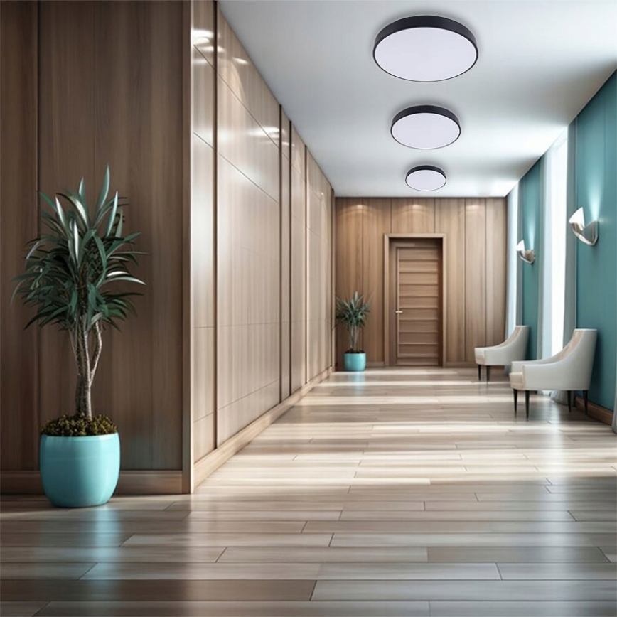 Стельовий LED світильник FELIZ LED/30W/230V 4000K діаметр 30 см чорний