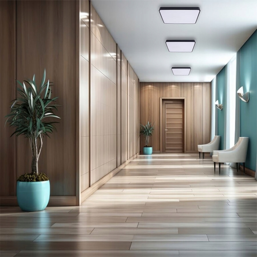 Стельовий LED світильник FELIZ LED/40W/230V 4000K 40x40 см чорний