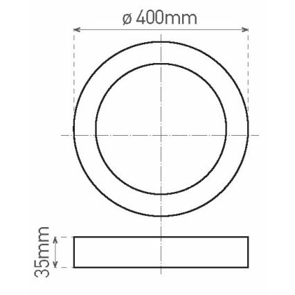 Стельовий LED світильник FENIX LED/32W/230V 3800K