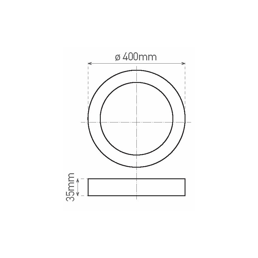 Стельовий LED світильник FENIX LED/32W/230V 3800K