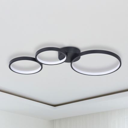 Стельовий LED світильник FLAMENCO LED/33W/230V 4000K чорний