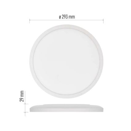 Стельовий LED світильник FLORI LED/18W/230V 4000K білий діаметр 29 см
