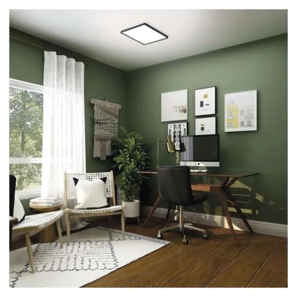 Стельовий LED світильник FLORI LED/18W/230V 4000K чорний 29x29 см