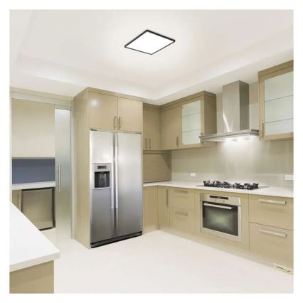 Стельовий LED світильник FLORI LED/18W/230V 4000K чорний 29x29 см