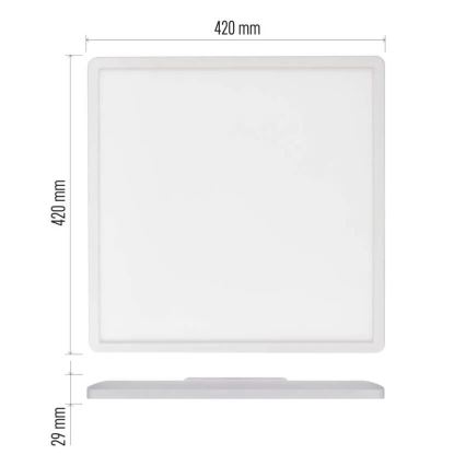 Стельовий LED світильник FLORI LED/22W/230V 4000K білий 42x42 см