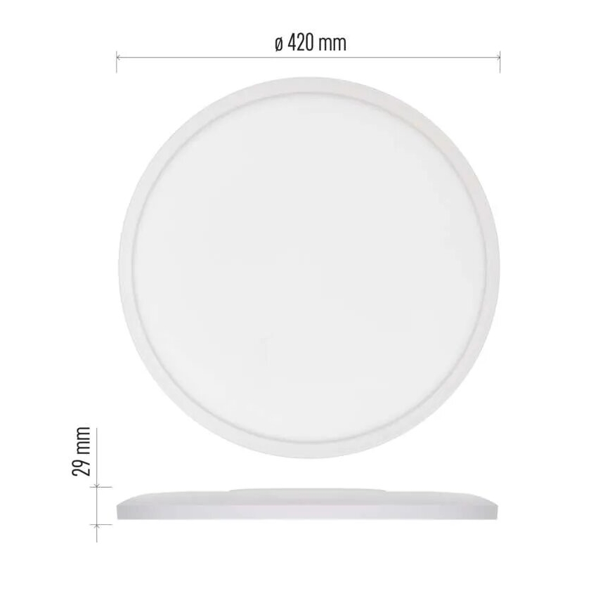 Стельовий LED світильник FLORI LED/22W/230V 4000K білий діаметр 42 см