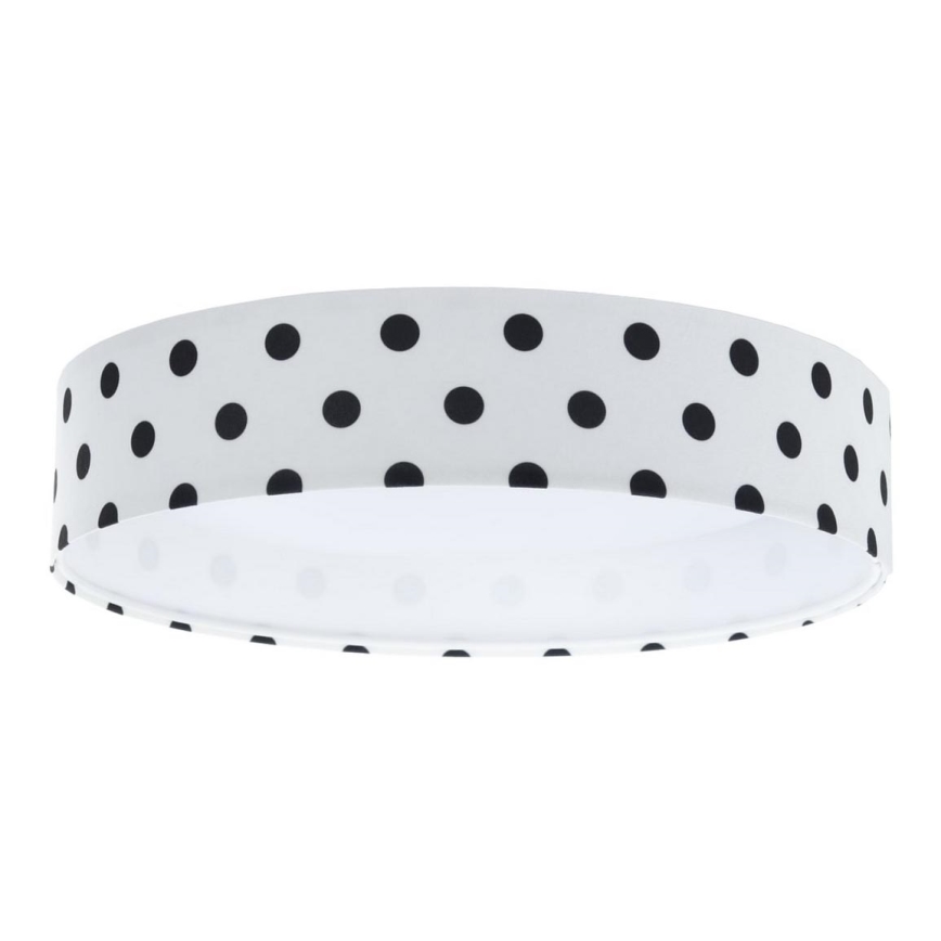 Стельовий LED світильник GALAXY KIDS LED/24W/230V горошок білий/чорний