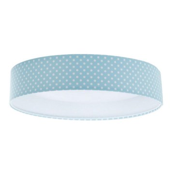 Стельовий LED світильник GALAXY KIDS LED/24W/230V горошок бірюзовий/білий