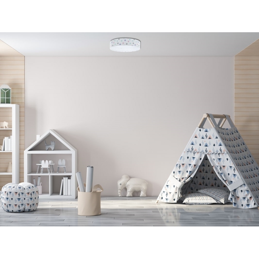 Стельовий LED світильник GALAXY KIDS LED/24W/230V горошок різнокольоровий